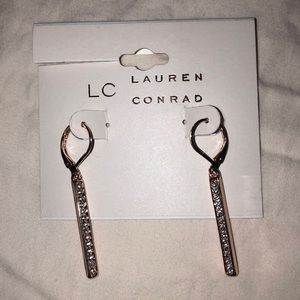 Lauren Conrad Rose Gold Dangle Earrings